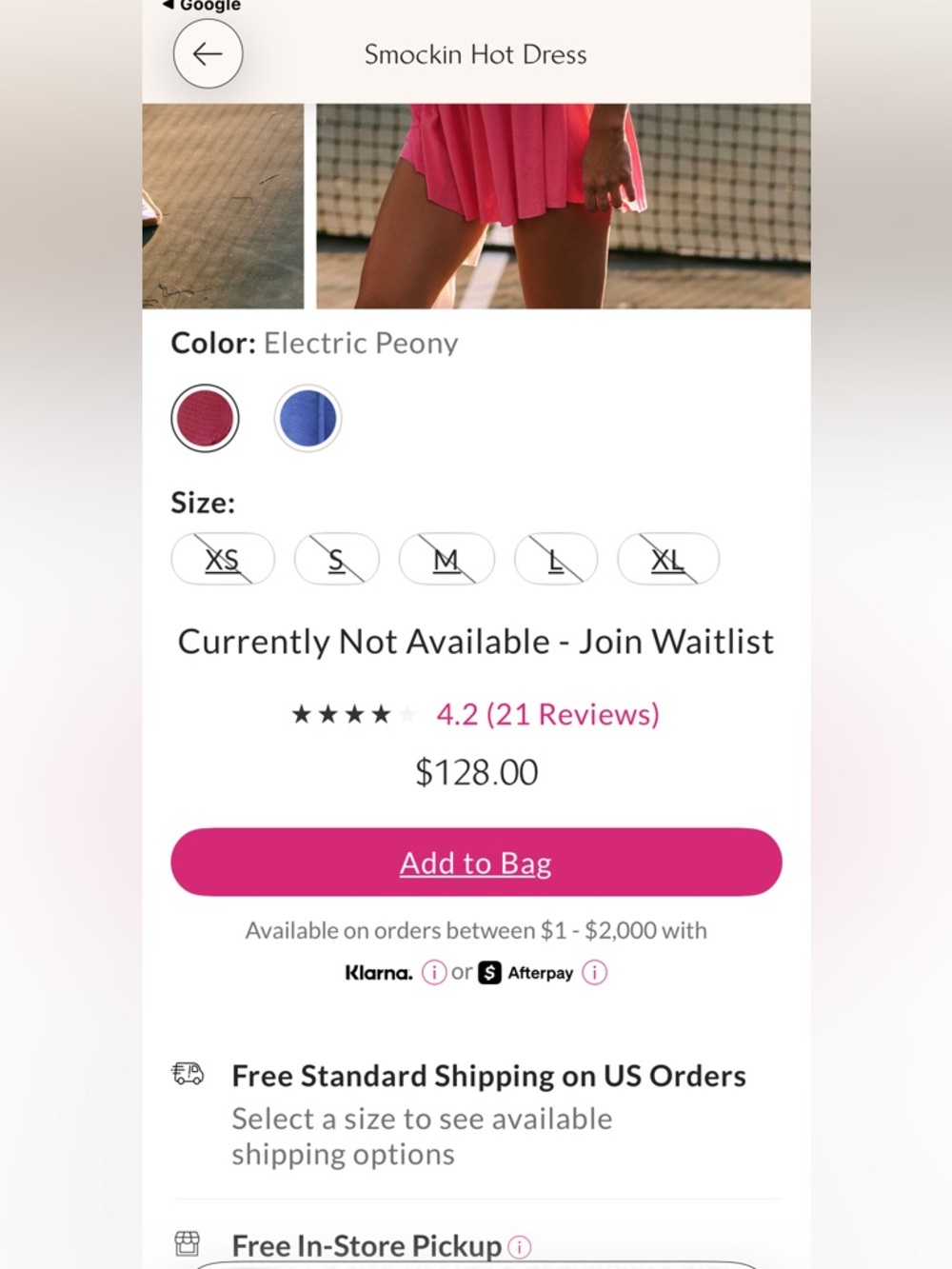 Free People Smockin’ Hot Dress/Shorts Medium Peony Pink - Picture 4 of 8